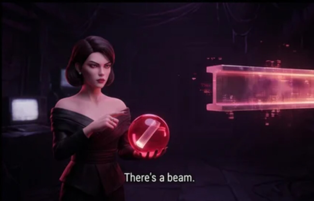 “There’s a beam.”
